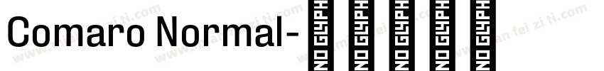 Comaro Normal字体转换
